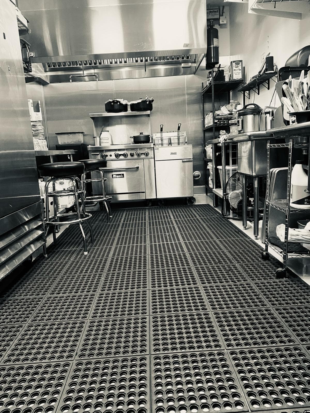 Restaurant interior kitchen