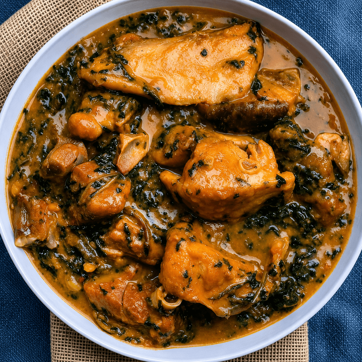 Yam Fufu W/Ofe Onugbu + Oxtail